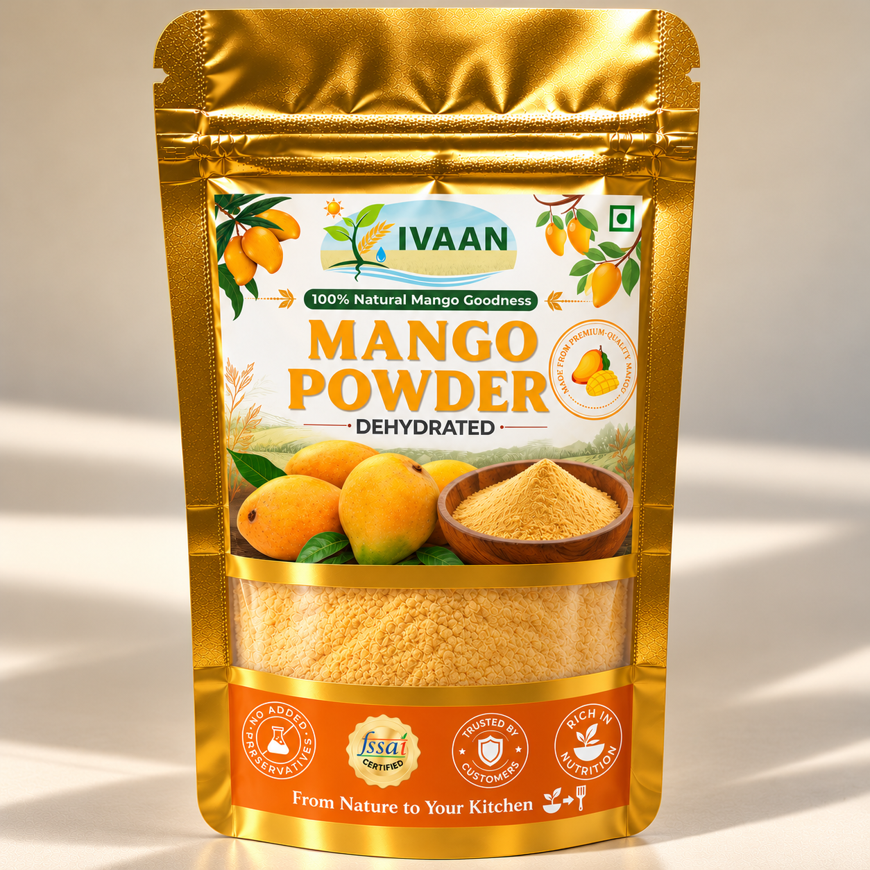 66Golden Ivaan Mango Powder Pouch